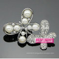 Broche papillon diamant perle et strass